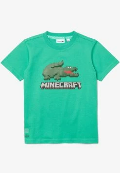 Lacoste MINECRAFT - T-shirt Imprimé - Vert -Lacoste Soldes Magasin cd79cab481f64ccead9613bd628ca42f