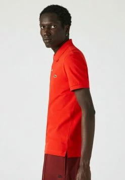Lacoste KORTE MOUW - Polo - Rouge -Lacoste Soldes Magasin ceb1a6190cad4c548296fe7124147fb9