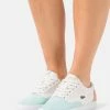 Lacoste JUMP SERVE - Baskets Basses - Offwhite/turquoise