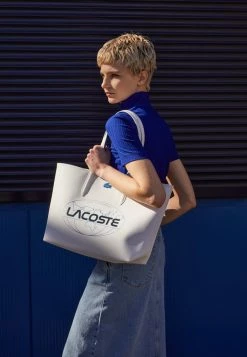 Lacoste Cabas - Blanc Ibiza Noir -Lacoste Soldes Magasin d0643de4e784413eae515f670587907e