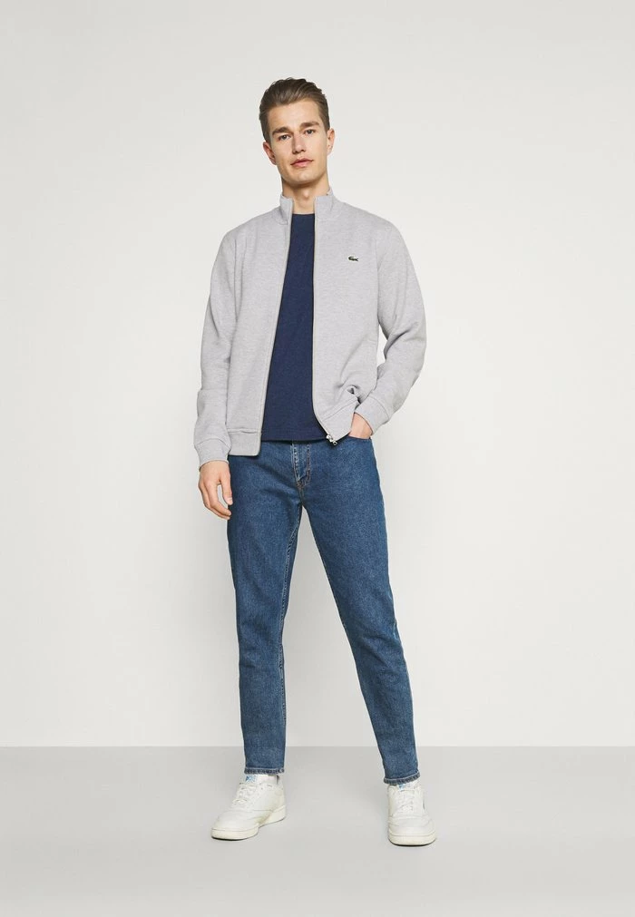 Lacoste Sweat à Capuche Zippé - Gris Chine 2 Lacoste Sweat à Capuche Zippé - Gris Chine – Image 2