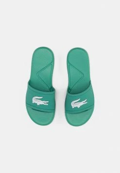Lacoste Mules - Green White -Lacoste Soldes Magasin d0b6ebb3e684402bb8fe8e663f463923
