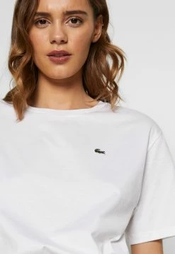 Lacoste T-shirt Basique - White -Lacoste Soldes Magasin d0da4d7aa95345569c2cbe8aad2842a5