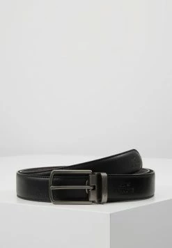 Lacoste REVERSIBLE CURVED BOX SET - Ceinture - Black/dark Brown -Lacoste Soldes Magasin d18cc2d7254f41fc99eb877c0d957b9c
