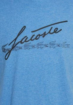 Lacoste T-shirt Imprimé - Bleu Chine -Lacoste Soldes Magasin d2ad6519efb84ae98c0043fa93c5fa7e