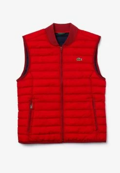 Lacoste PLUS - Veste Sans Manches - Rouge -Lacoste Soldes Magasin d308c8a8d8b74bc8903745be1b169e04