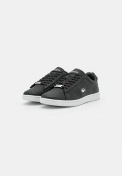 Lacoste CARNABY EVO - Baskets Basses - Black/silver -Lacoste Soldes Magasin d3141702c4234174a3aaad5b9eee6995