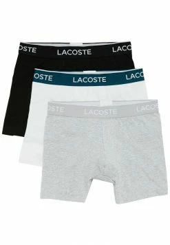 Lacoste 3 PACK - Shorty - Noir Blanc Gris Chine -Lacoste Soldes Magasin d3226f84774d429892babb667536a7ae