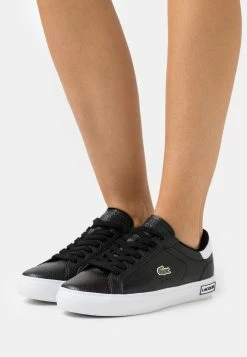 Lacoste POWERCOURT - Baskets Basses - Black/white