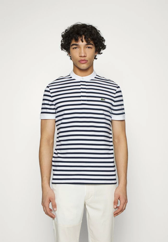 Lacoste T-shirt Imprimé - White/navy Blue 3 Lacoste T-shirt Imprimé - White/navy Blue – Image 3