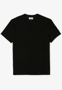 Lacoste T-shirt Basique - Noir -Lacoste Soldes Magasin d400fcd001424222ac7c60a7b5706c68