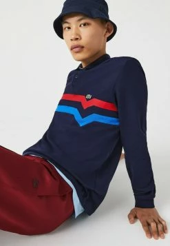 Lacoste Polo - Bleu Marine / Rouge / Bleu -Lacoste Soldes Magasin d5113d17b8e74ec4b7fd6b1ba2763eb7