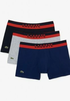 Lacoste 3 PACK - Shorty - Bleu Marine /gris Chine/rouge -Lacoste Soldes Magasin d59b895e404c4b4dbffad777cc6ca6fd
