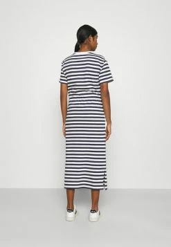 Lacoste Robe En Jersey - Navy Blue/flour -Lacoste Soldes Magasin d656de05a78c4aac88c44c7b1ef52ad8