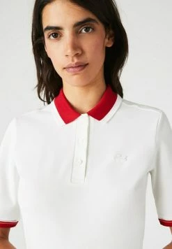 Lacoste KORTE MOUW - Polo - Blanc/blanc/rouge -Lacoste Soldes Magasin d709b241a2d74783b935815ff6e9a00c
