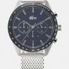 Lacoste BOSTON - Montre à Aiguilles - Silver-coloured/blue