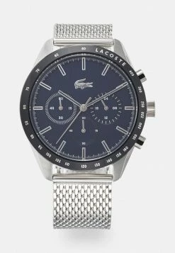 Lacoste BOSTON - Montre à Aiguilles - Silver-coloured/blue