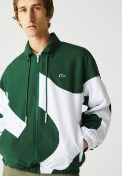 Lacoste Veste De Survêtement - Vert Blanc