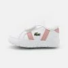 Lacoste SIDELINE CRIB - Chaussons Pour Bébé - White/light Pink