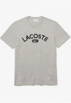 Lacoste T-shirt Imprimé - Gris Chine -Lacoste Soldes Magasin d8cef8f8c9754570b71f0d8ae14526dc