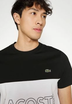 Lacoste T-shirt Imprimé - Black/white/grey -Lacoste Soldes Magasin d94b3c0c329a442787717c2b4678a7d4