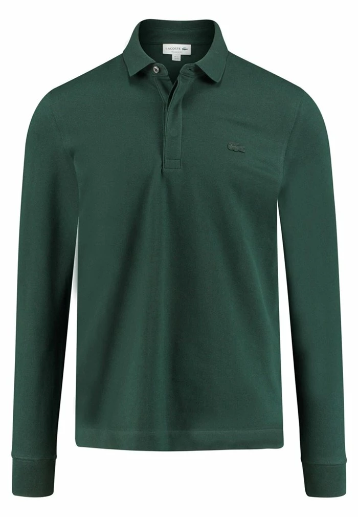 Lacoste HERREN POLOSHIRT REGULAR FIT LANGARM - Polo - Green 1 Lacoste HERREN POLOSHIRT REGULAR FIT LANGARM - Polo - Green