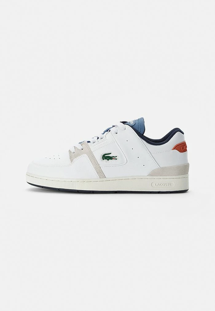 Lacoste COURT CAGE - Baskets Basses - Wht/blu 1 Lacoste COURT CAGE - Baskets Basses - Wht/blu