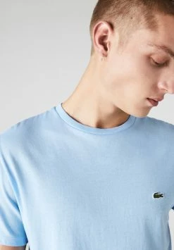Lacoste T-shirt Basique - Bleu -Lacoste Soldes Magasin dda5868ac9594d14a4a70c8c8687a580