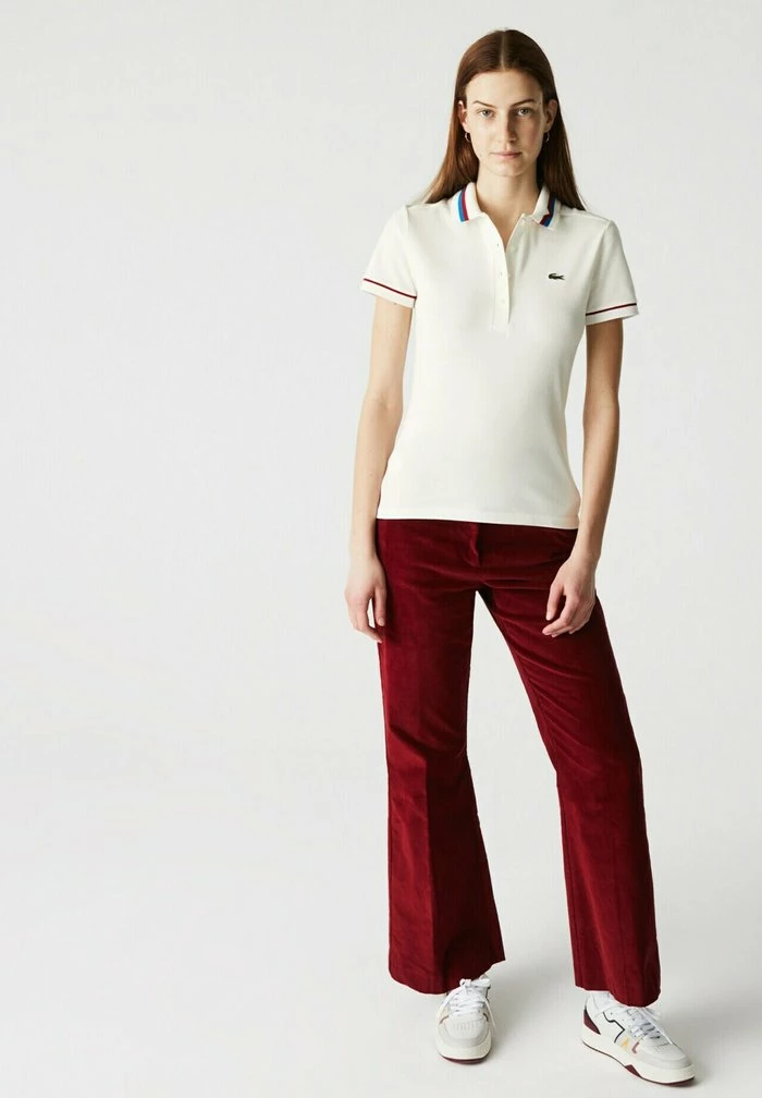 Lacoste Polo - Blanc / Rouge / Bleu 1 Lacoste Polo - Blanc / Rouge / Bleu