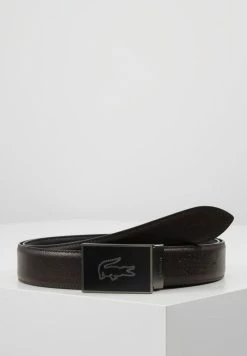 Lacoste REVERSIBLE CURVED BOX SET - Ceinture - Black/dark Brown -Lacoste Soldes Magasin e0f9e6f535844c18b6df659720f45c69