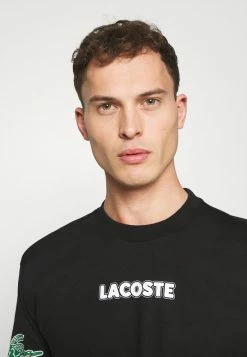 Lacoste T-shirt à Manches Longues - Noir -Lacoste Soldes Magasin e36e88623c414c4cbb3e7c3f442eb628
