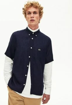 Lacoste MANCHES COURTES - Chemise - Bleu Marine