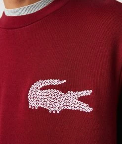 Lacoste Sweatshirt - Bordeaux -Lacoste Soldes Magasin e4f68fbe19db47fc826037e0b99ff94a