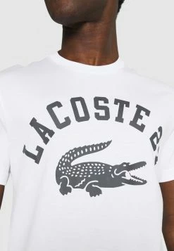 Lacoste T-shirt Imprimé - Blanc -Lacoste Soldes Magasin e5cf25067a1240a7ab9bad0e32139e6b