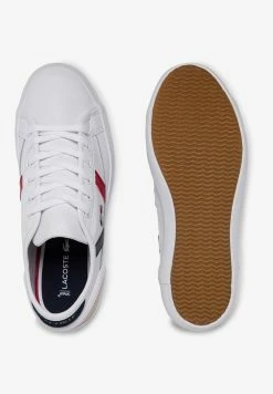 Lacoste Baskets Basses - Wht/nvy/red