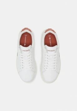 Lacoste CARNABY EVO - Baskets Basses - White/brown -Lacoste Soldes Magasin e977af5365f54d50aa2d157be6f23c71
