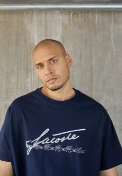 Lacoste PLUS - T-shirt Imprimé - Navy Blue -Lacoste Soldes Magasin ea1ea5f673de4ef4a9c999ad7d7b7638
