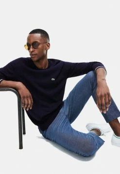 Lacoste Sweatshirt - Bleu Marine / Blanc -Lacoste Soldes Magasin eb855678e1aa4d9693cffe15d33a51a8