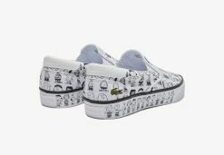 LACOSTE X PEANUTS - Baskets Basses - White / Black -Lacoste Soldes Magasin eba7396d1c064d1493d419a8bcd357ba