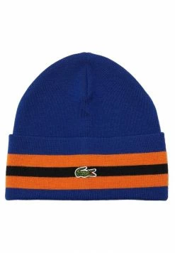 Lacoste UNISEX - Bonnet - Bleu / Orange / Bleu Marine