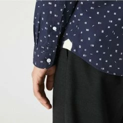 Lacoste LANGE MOUW - Chemise - Bleu Marine / Blanc 9 Lacoste LANGE MOUW - Chemise - Bleu Marine / Blanc -Lacoste Soldes Magasin ec3e106b03d24669ae52d855cc11254f