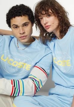 Lacoste EXCLUSIVE UNISEX GUEOE - T-shirt Imprimé - Light Blue -Lacoste Soldes Magasin ed39555599994c7683b18d60b3f00915