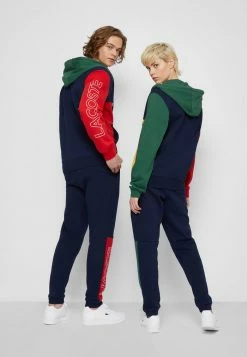 Lacoste UNISEX - Sweat à Capuche Zippé - Navy Blue/red/green/broom -Lacoste Soldes Magasin ede4c1e3f4de413dac619ecedb3cebe1
