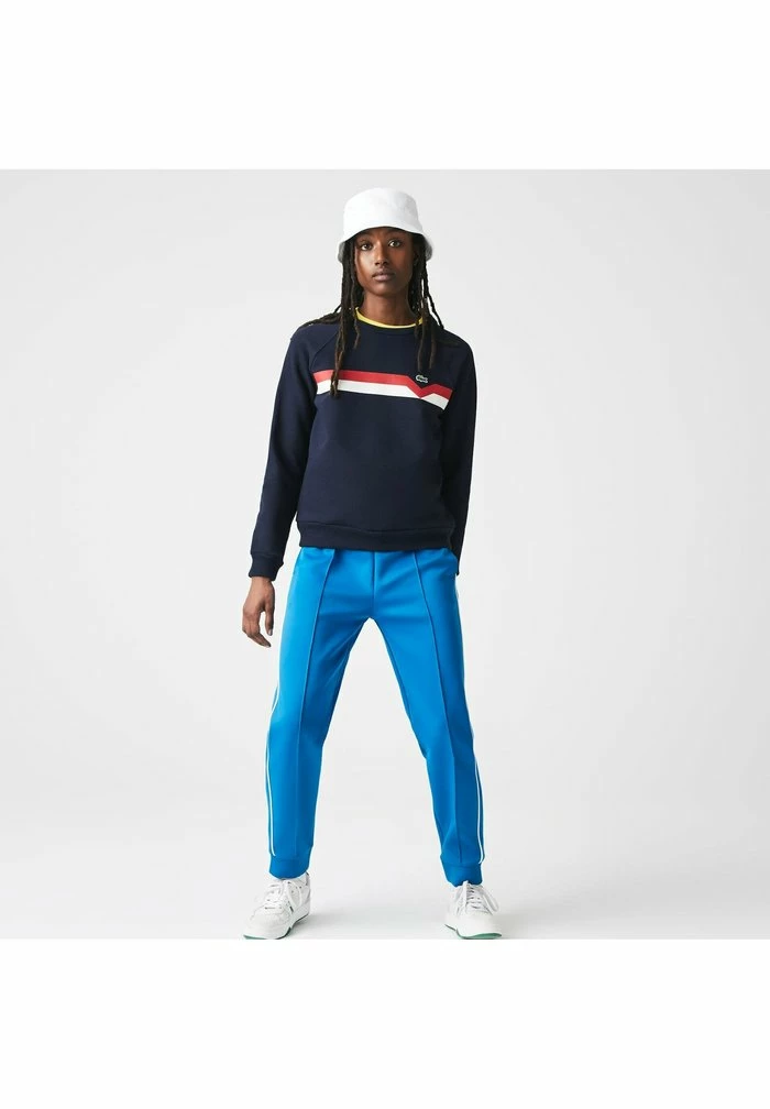 Lacoste Sweatshirt - Bleu Marine Blanc Rouge 2 Lacoste Sweatshirt - Bleu Marine Blanc Rouge – Image 2