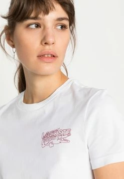 Lacoste T-shirt Imprimé - White -Lacoste Soldes Magasin ef421b57c1e74349b8c5be2633c4a0c5