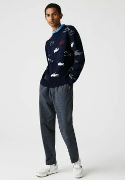 Lacoste Pullover - Bleu Marine Blanc