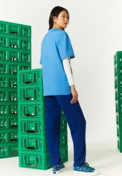 Lacoste MINECRAFT - T-shirt Imprimé - Bleu -Lacoste Soldes Magasin f26e78cf217d48d49e03d341c057fa1e