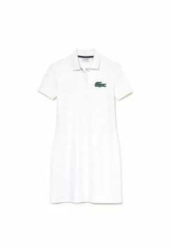 Lacoste Robe En Jersey - Blanc -Lacoste Soldes Magasin f2eb02145a904c25855a6a3e22cd8ef3