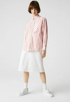 Lacoste DAMES - Chemisier - Rose Blanc