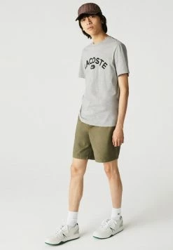Lacoste T-shirt Imprimé - Gris Chine